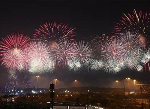 延津县焰火晚会